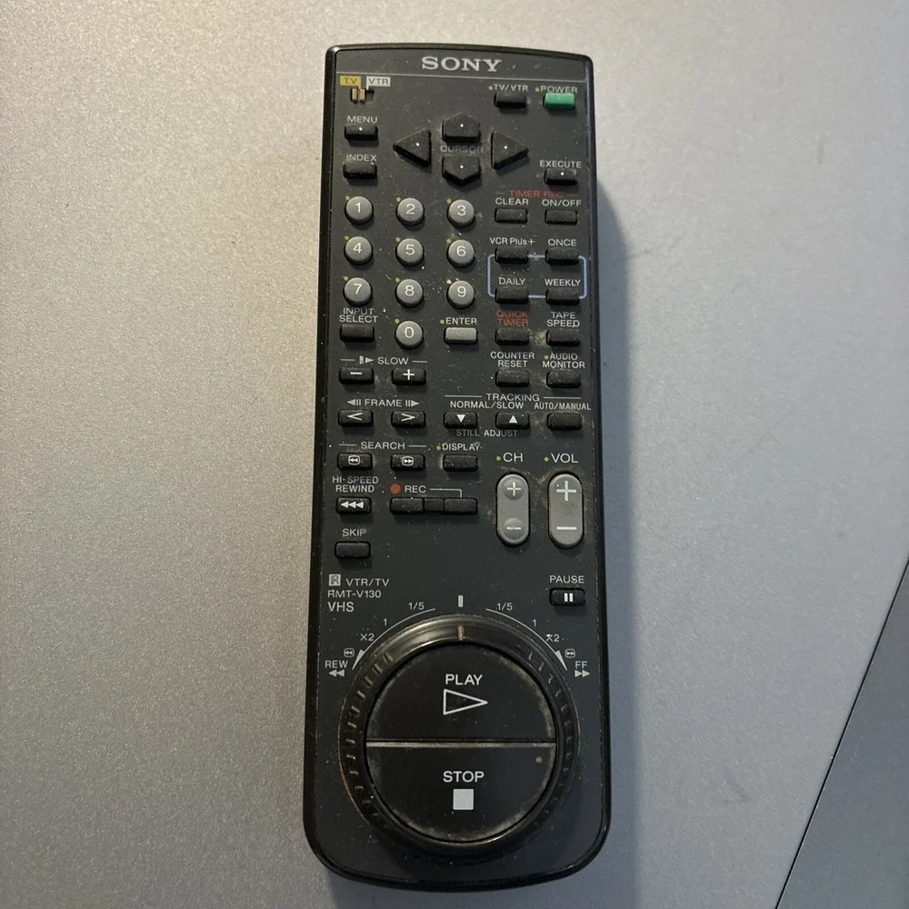 Sony VTR TV RMT V130 VHS Remote Control